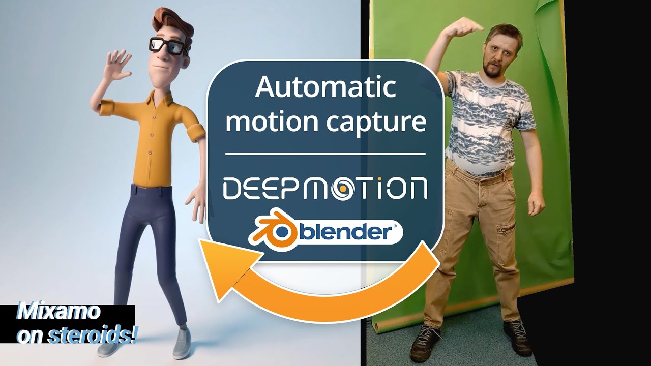Автоматический захват движения с помощью Deepmotion и Blender