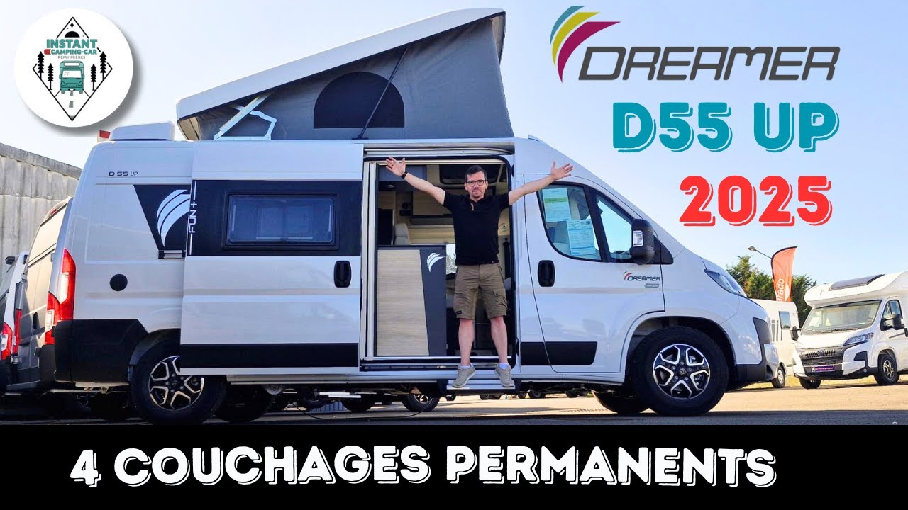 Un fourgon 4 personnes avec wc et douche séparés ! Présentation du Dreamer D55 UP 2025