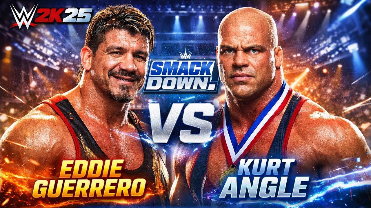 WWE 2k25 - Eddie Guerrero vs Kurt Angle