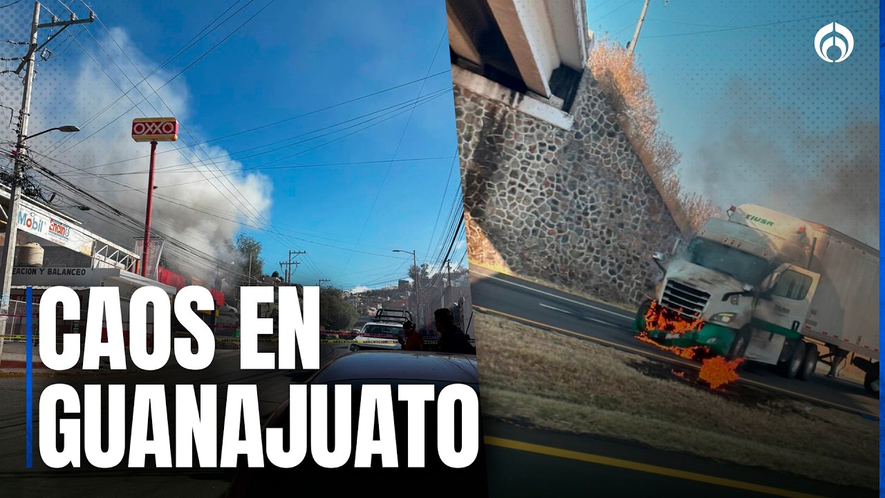 Se paraliza Guanajuato tras caída de ‘el Mencho’; hay cierres de negocios y quema de vehículos