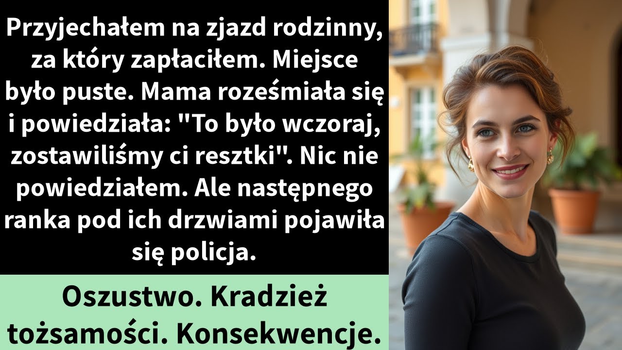 Przyjechałem na zjazd rodzinny, za który zapłaciłem. Miejsce było puste.