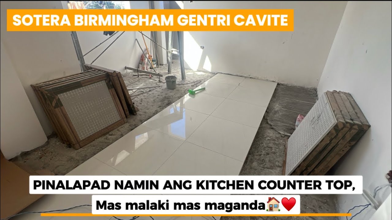 SOTERA BIRMINGHAM Gentri. Update!! PINALAPAD NAMIN ANG KITCHEN COUNTER TOP, MAS MALAKI MAS MAGANDA