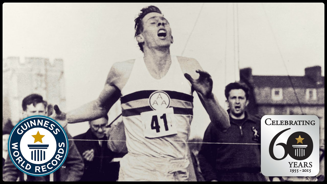 First Sub-Four Minute Mile - Sir Roger Bannister - Guinness World Records 60th Anniversary