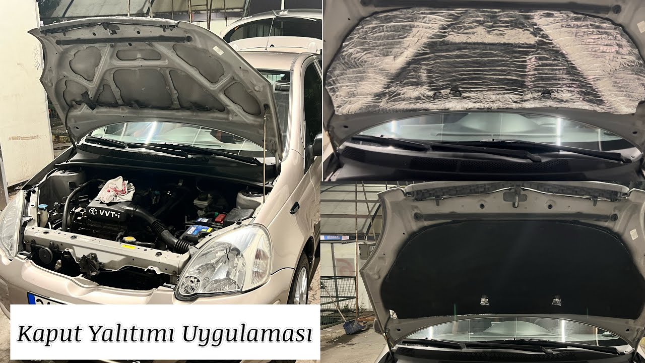 Kaput Ses Yalıtımı Nasıl Yapılır? / Yaris 2005 Yenileme Serisi Video:9