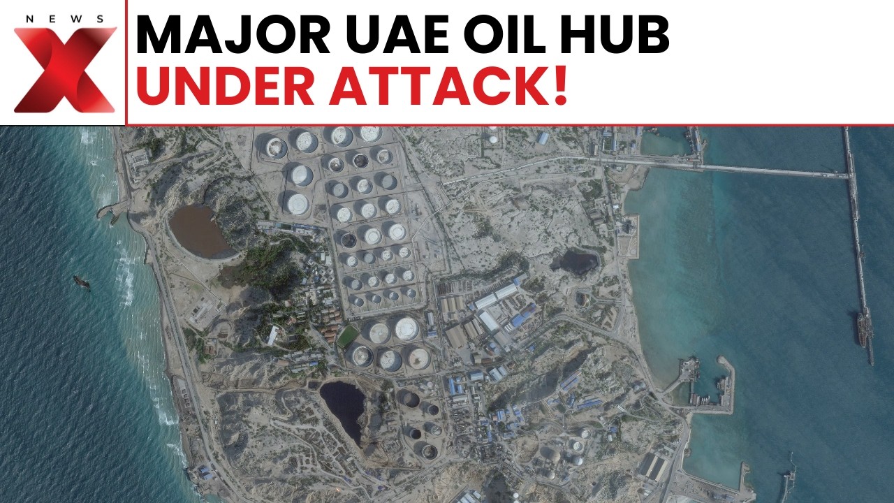 Global Oil Shock? Fire Erupts At Major UAE Export Terminal | Middle East Tensions