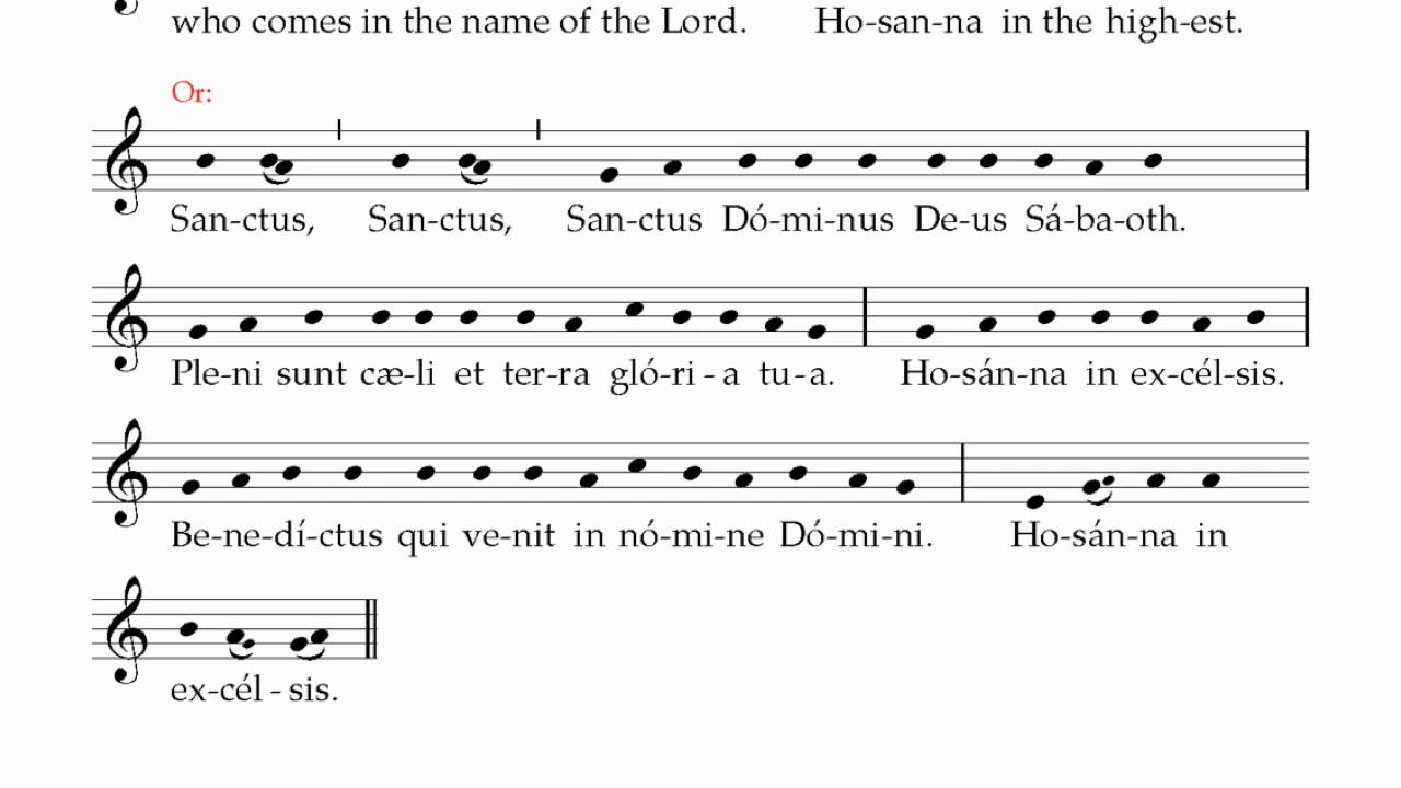 11 Sanctus (Latin)