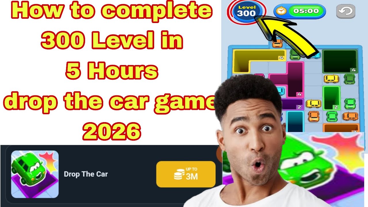 Как пройти 300-й уровень игры Drop the Car в 2026 году