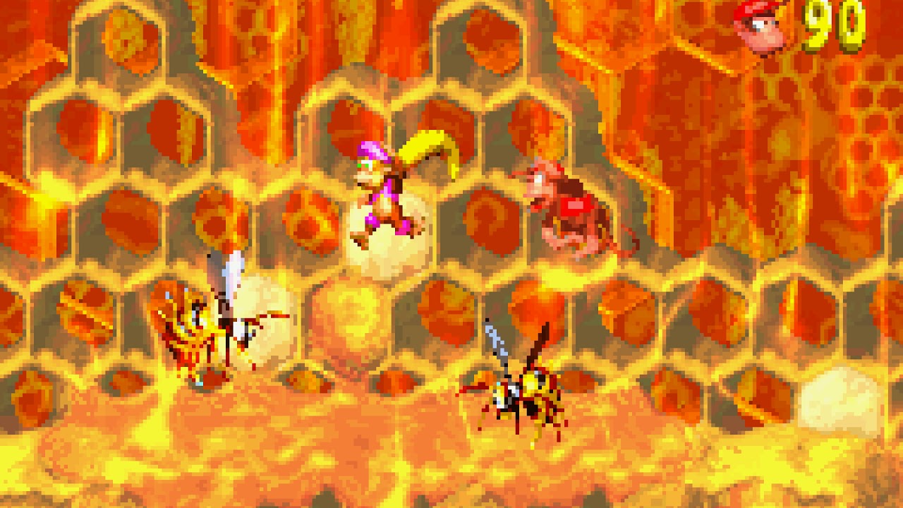 Donkey Kong Country 2 (GBA) - Krazy Kremland - Hornet Hole