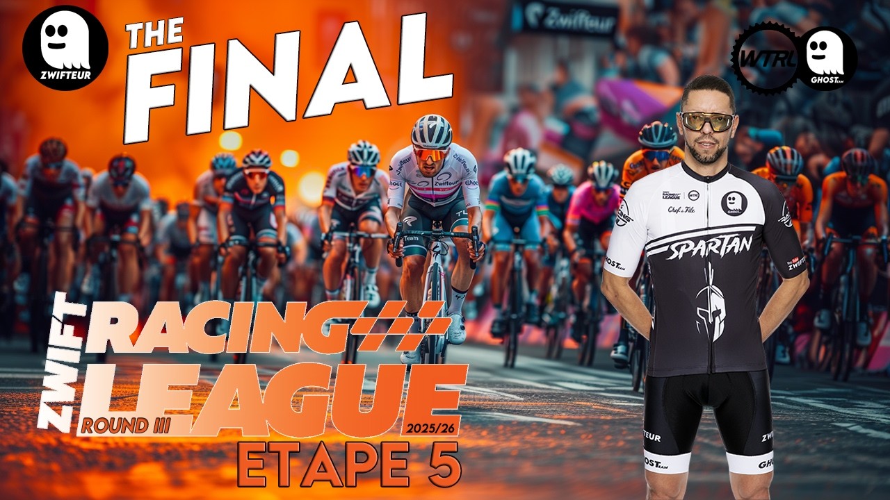 Zwift Racing League R5 Shamrock – Étape 6 B4 : LE FINAL London Loop - résistance à 0%