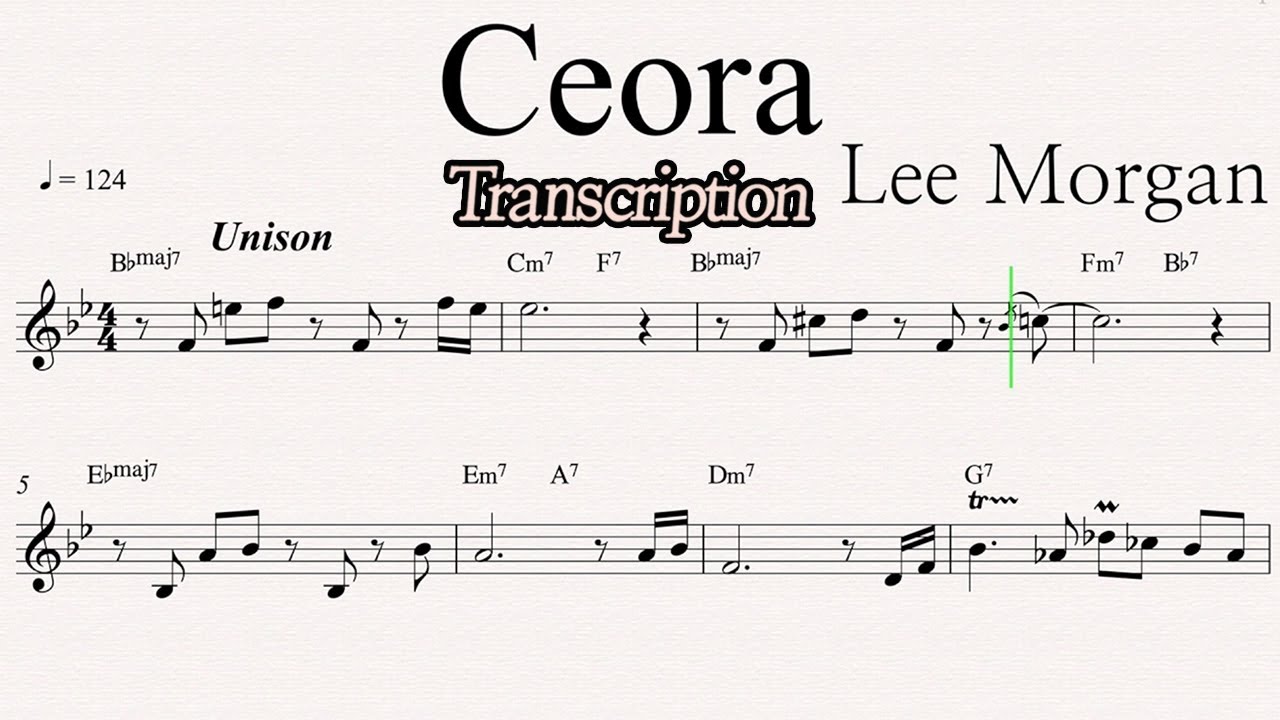 Ceora - Lee Morgan (Transcription)