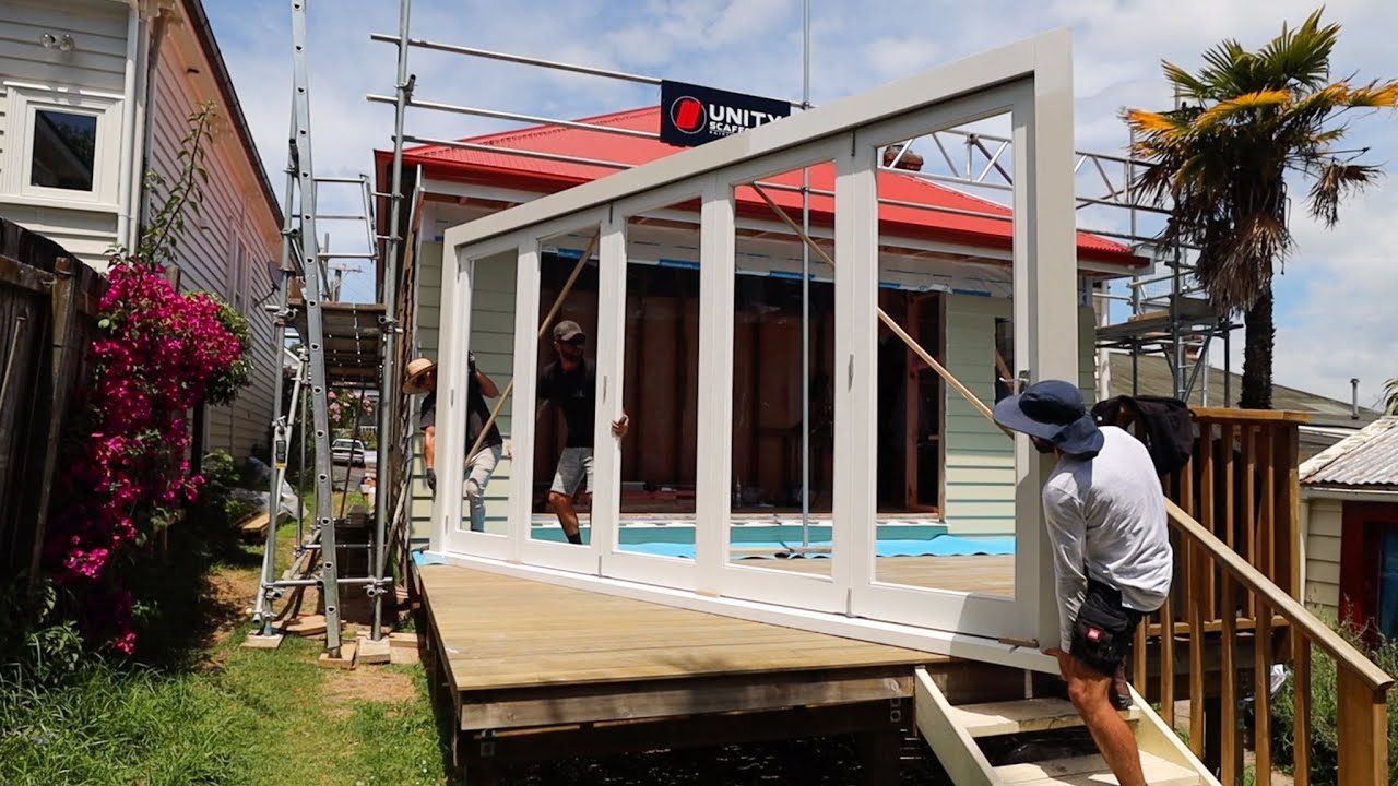 Installing Timber Bifold Doors!
