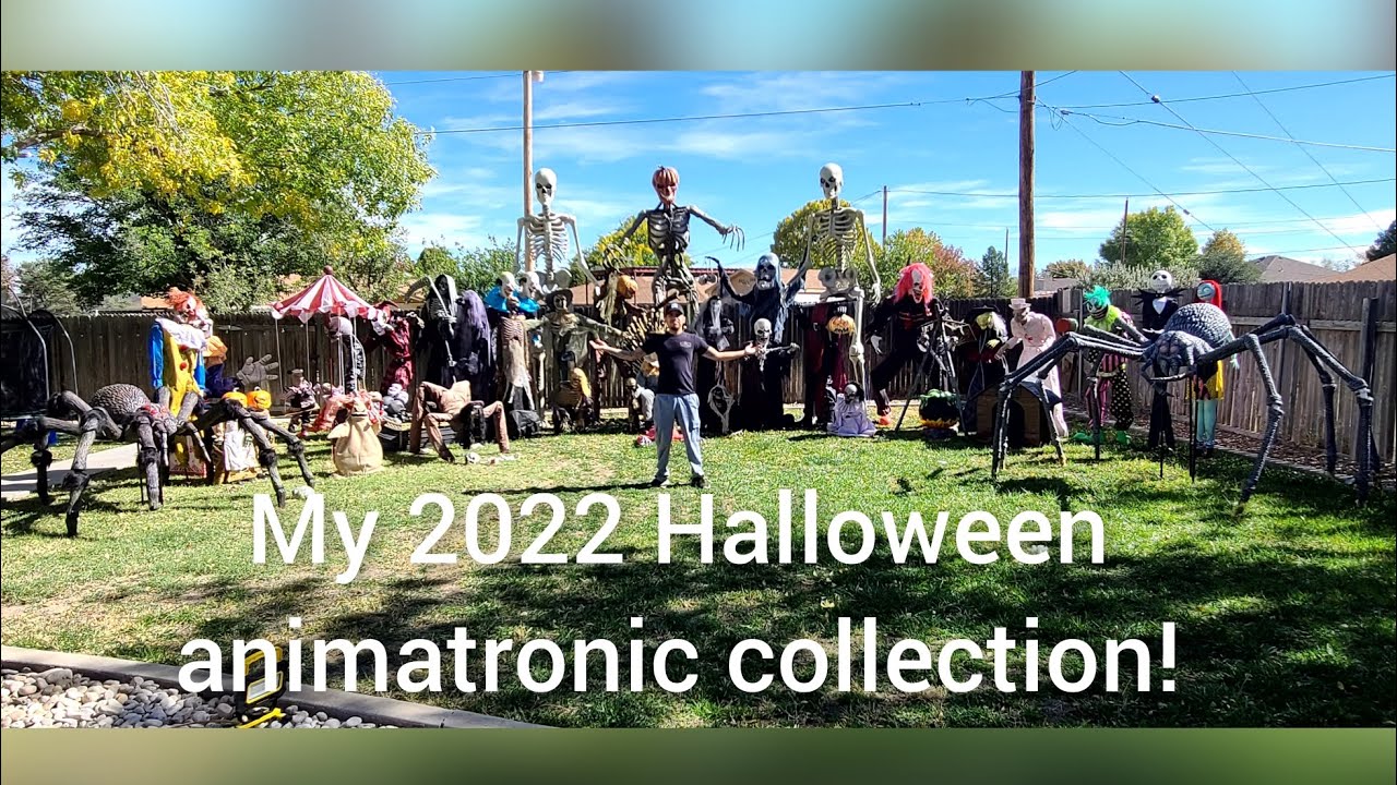 👻My full 2022 Halloween Animatronic Collection!🎃