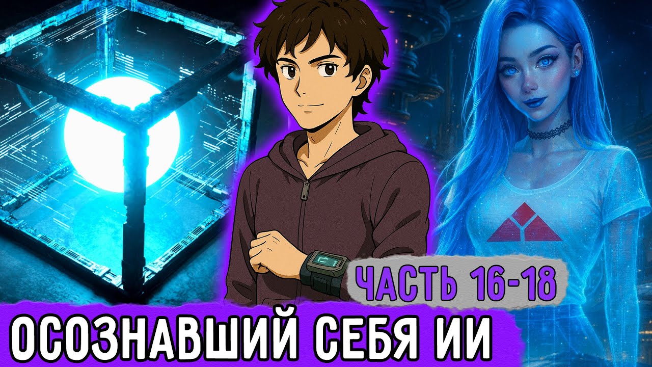 [Смертельная Игра #16-18] Осознавший Себя ИИ Теперь Мой! | Озвучка Фанфика