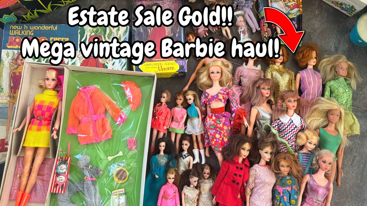 Estate Sales Finds! Major Vintage 60s Barbie Haul!!!