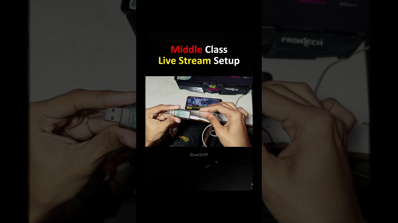 Middle Class Live Stream Setup #shorts #shortvideo #bgmi