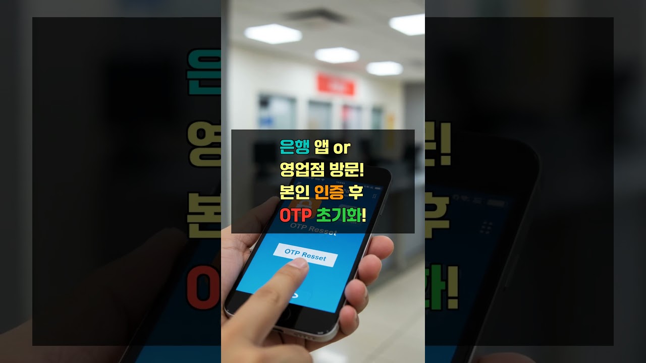 OTP 분실 당황하지 마세요 초간단 재발급 꿀팁 대방출가 궁금하시면 설명란에 링크를 티고 들어오세요 감사합니다