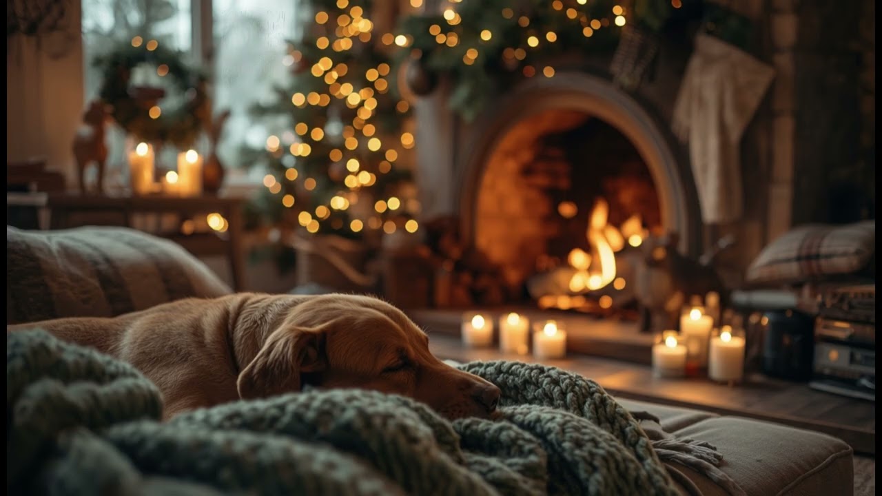 8 Hours of Cosy Christmas Fireplace 🔥 | Crackling Fire Sounds, Warm Room Ambience, Relax & Sleep