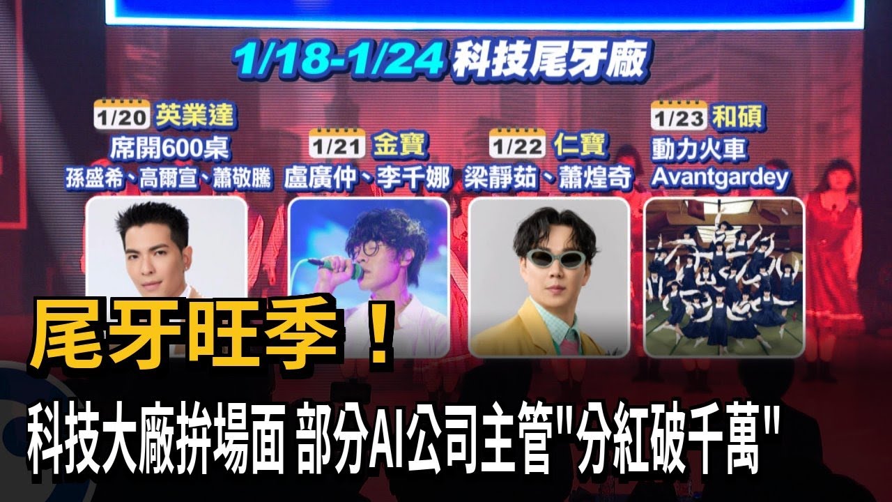 科技大廠尾牙拚場面！ AI紅利推升年終行情 主管分紅破千萬－民視新聞