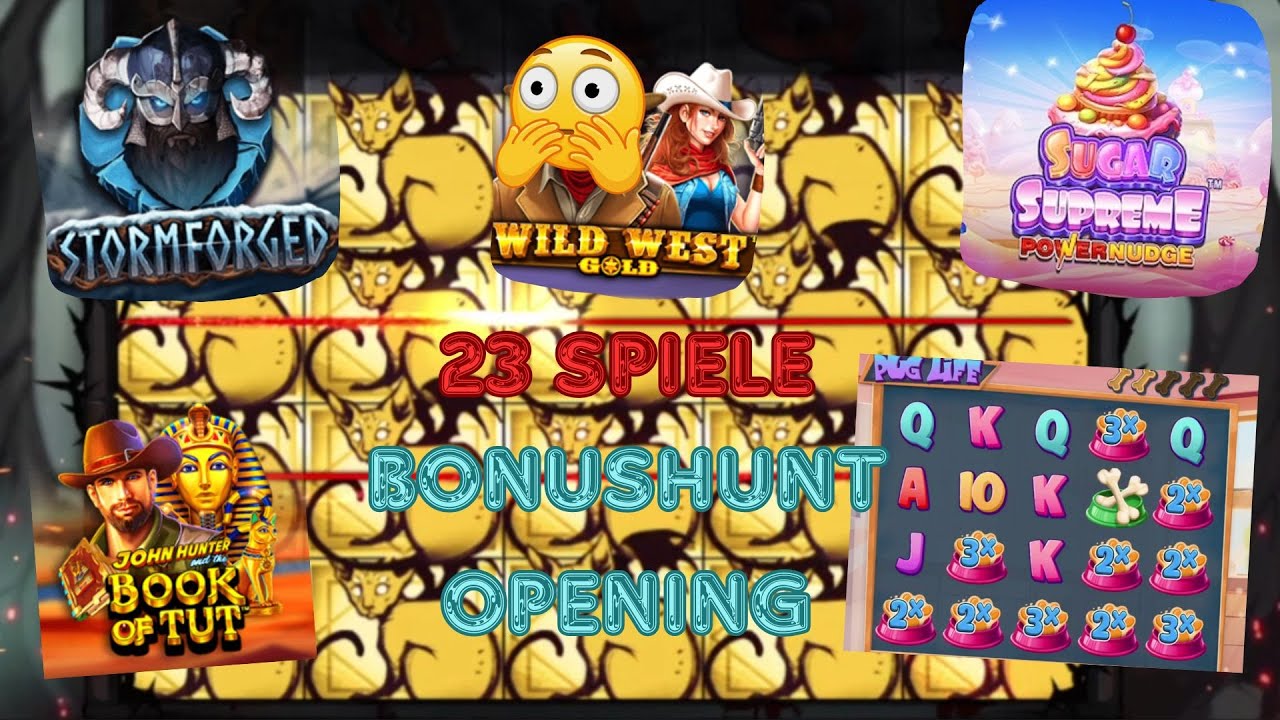 Mein bestes BONUSHUNT OPENING - 23 Spiele 😱 (Money Train, Book of Fallen, Goat Getter etc.)