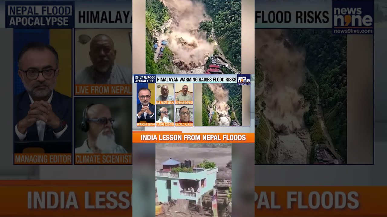 Himalayan Flood Warning: China&rsquo;s Lake Threatens Nepal, Bihar | GLOF Explained | News9