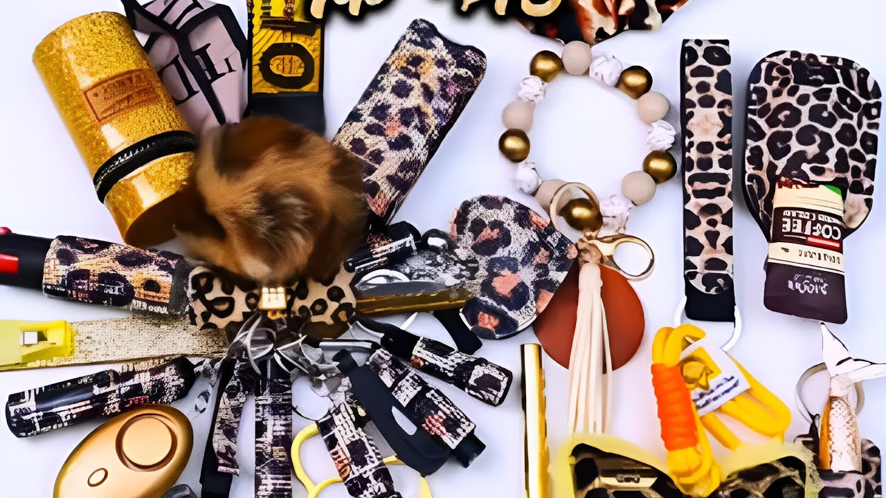 ✨ASMR✨ SELF DEFENSE KEYCHAIN PACKING VIDEO #108 🍧🍬
