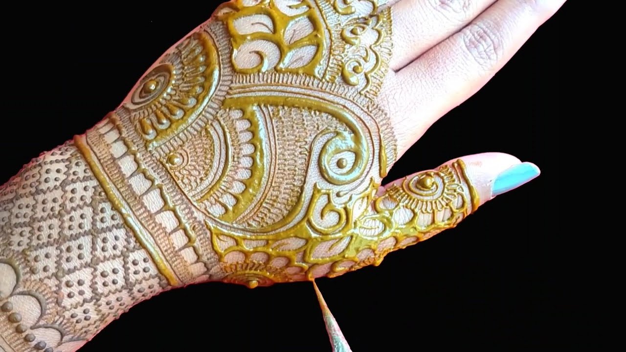 Easy unique bridal mehndi design l bridal bhrwa mehndi l दुलहन मेहंदी डिजाइन l 2021 latest mehndi
