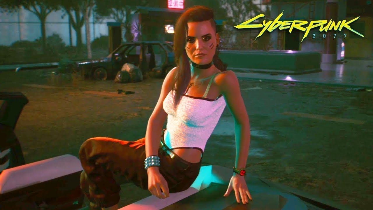 rogue  romance amendiares cyberpunk scene with Johnny Silverhand