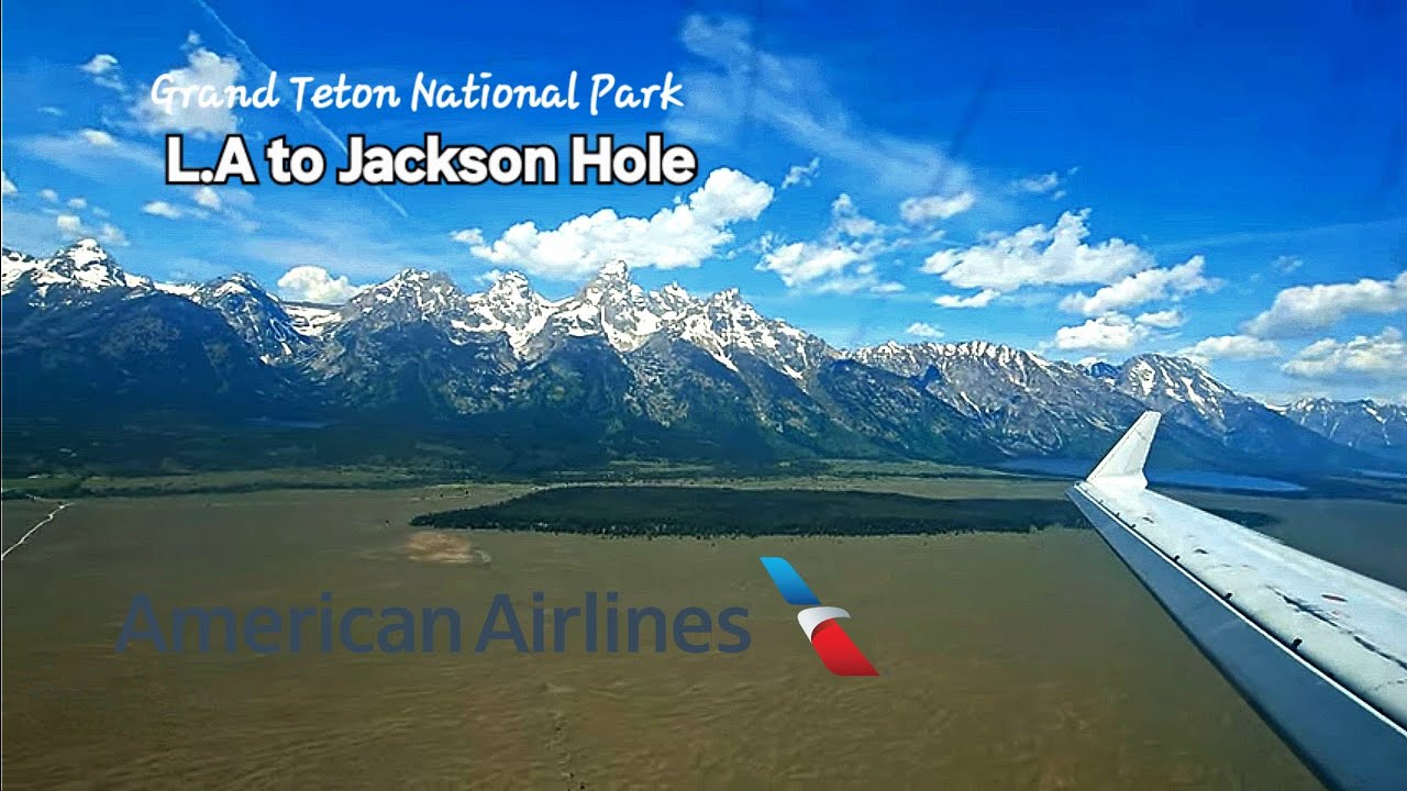 [4K][60fps] American Los Angeles to Jackson Hole Grand Teton NP CRJ 700 [TRIP REPORT][FULL FLIGHT]