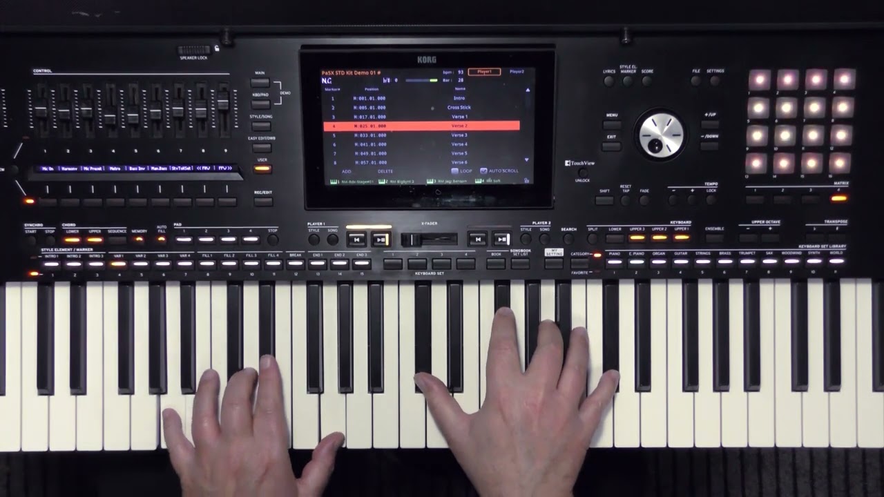 Alla scoperta di KORG Pa5X: La gestione dei Marker