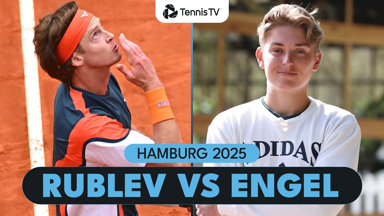 Andrey Rublev Takes On 17-Year-Old Justin Engel 👀 | Hamburg 2025 Highlights