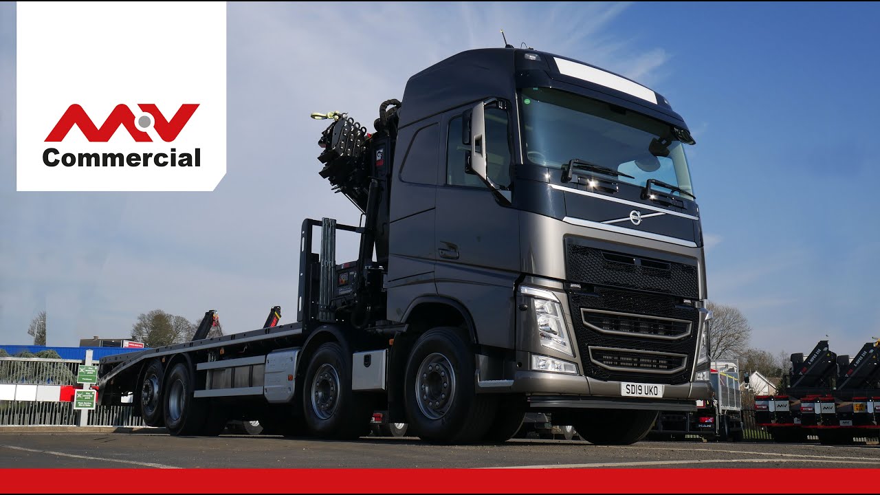 MV Commercial Volvo FH 460 8x2 Rear Lift and Steer Cheesewedge with HIAB X-HiPro 418 EP-5 Crane