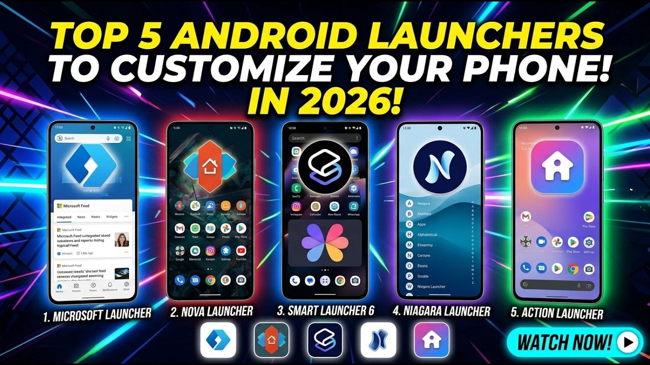 Top 5 Android Launcher Apps to Customize Your Phone in 2026