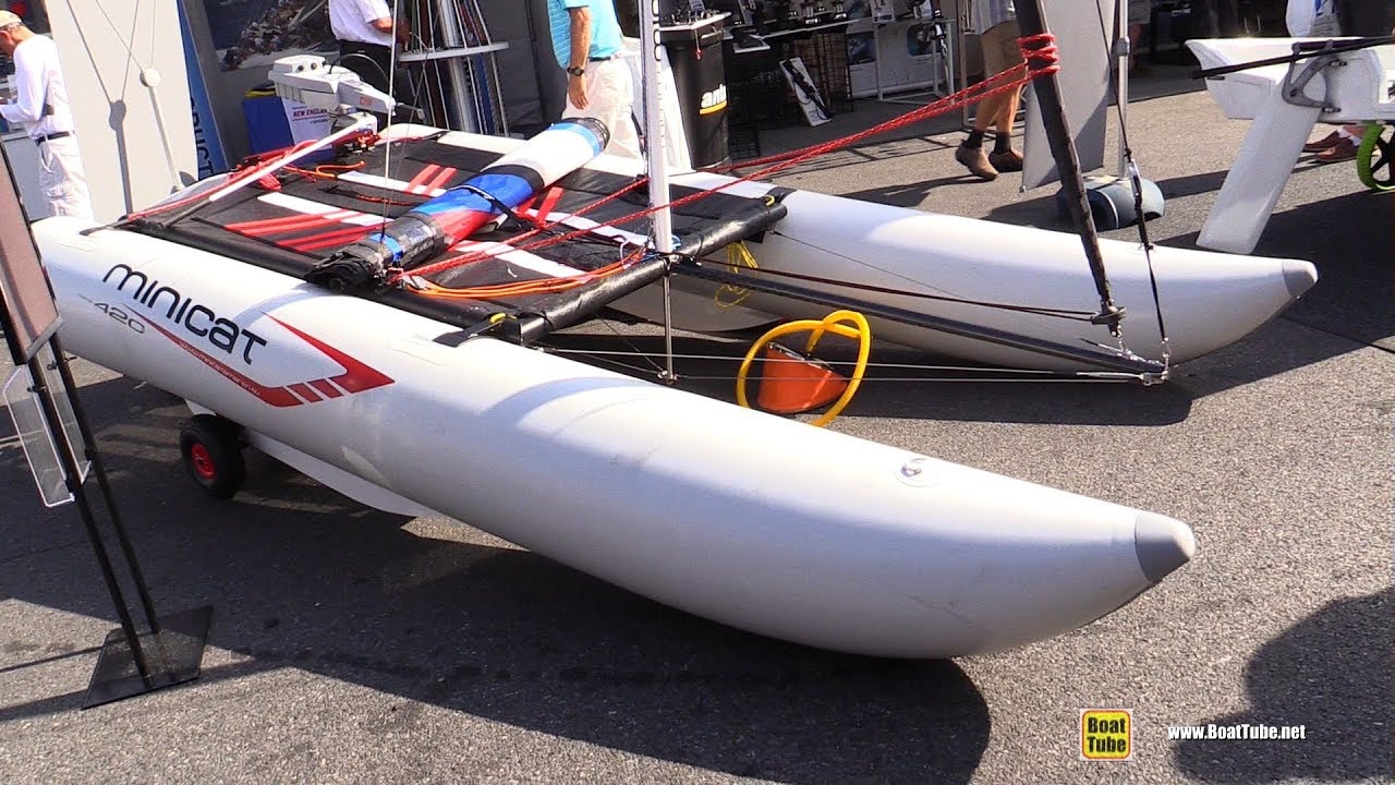 2017 Mini Cat 420 Catamaran - Walkaround - 2017 Annapolis Sail Boat Show