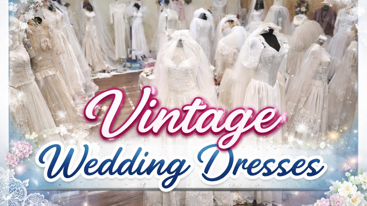Vintage Wedding Dresses and Accessories. #vintage #retro