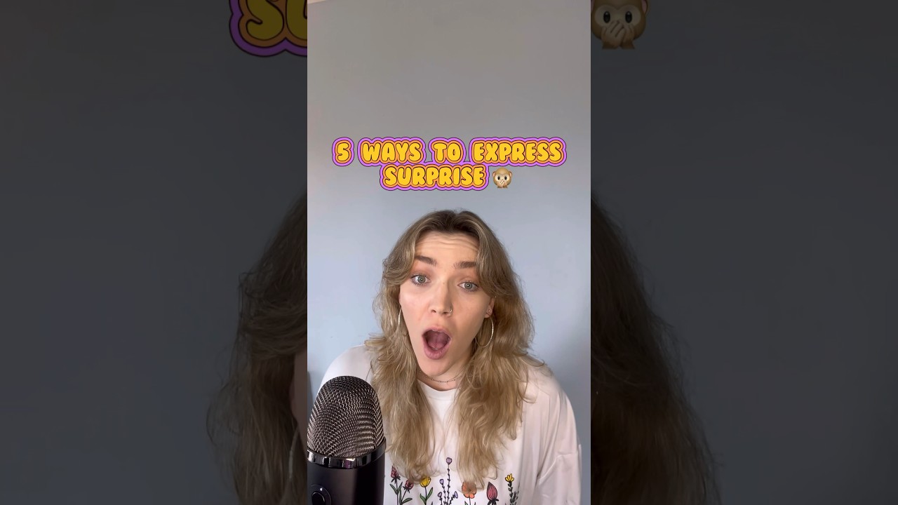 5 ways to express surprise 😳 #vocabulary #words #learnenglish #esl