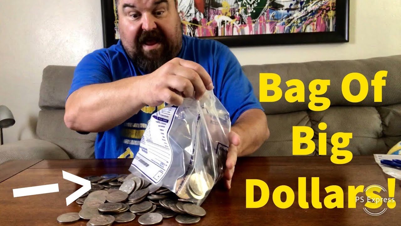 Huge Big Dollar Bank Bag Score! Over 200 Coins!