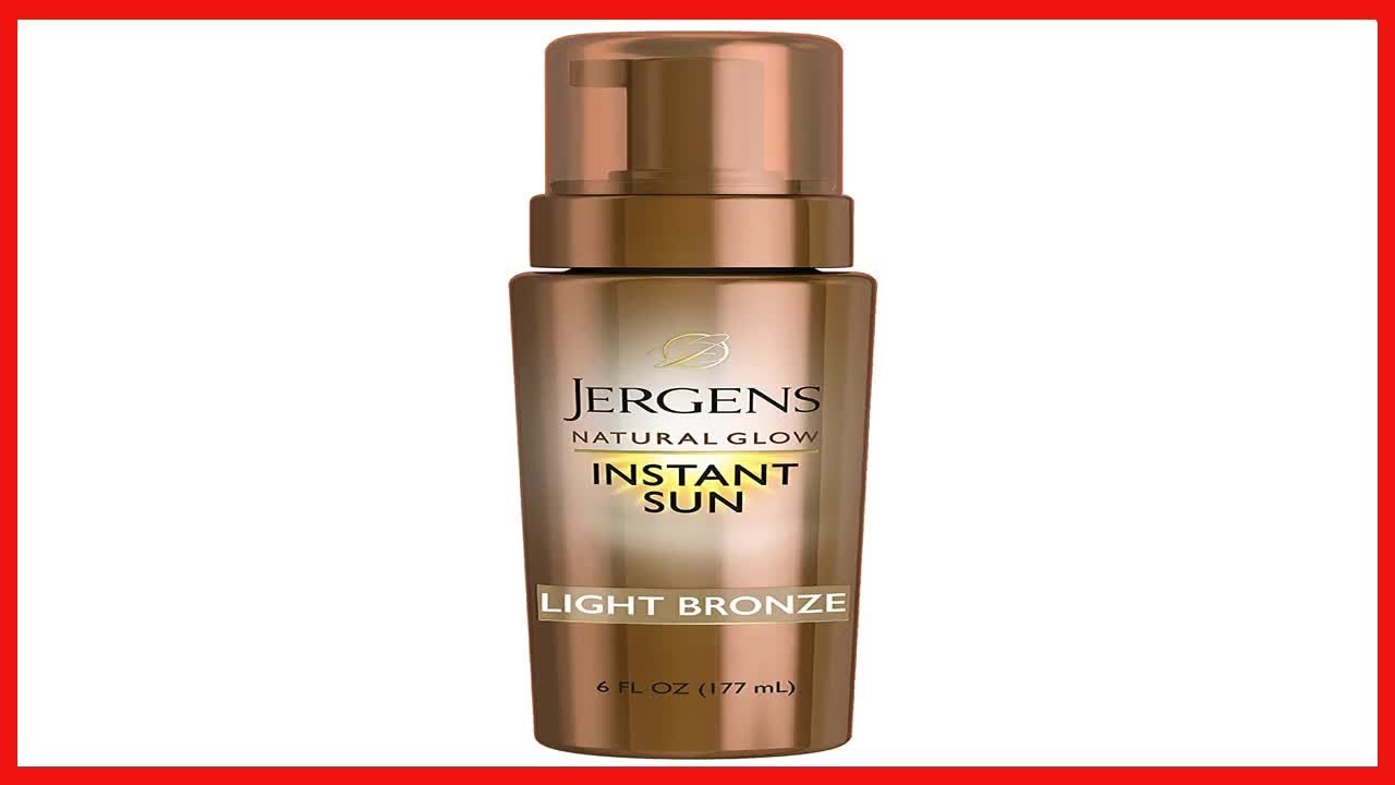 Jergens Natural Glow Instant Sun Body Mousse, Self Tanner for Light Bronze Tan, Sunless Tanning Body