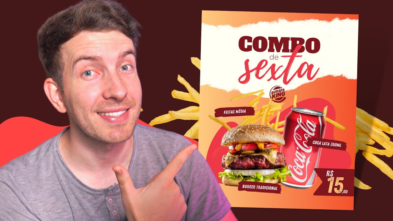 Como criar um Post para Instagram no Canva (Hamburgueria, Barzinho, Food Truck)