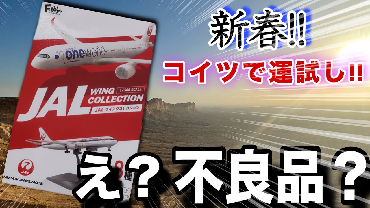 あけおめ!!JALランダム模型で今年の運勢を占おうとしたら...？？【羽田】【サウジ行ってきたよ】