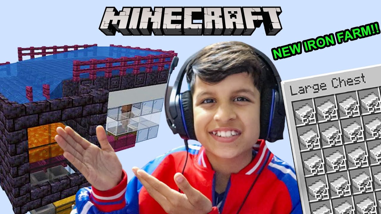 I MADE A NEW IRON FARM IN MINECRAFT SURVIVAL 😍
