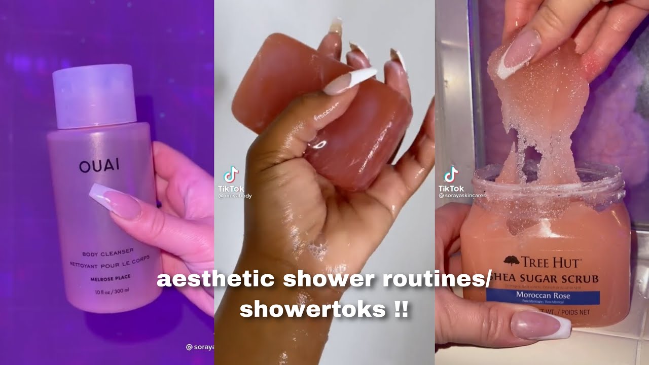 Aesthetic Showertoks and Shower Routines 2022!🚿🧘🏽‍♀️