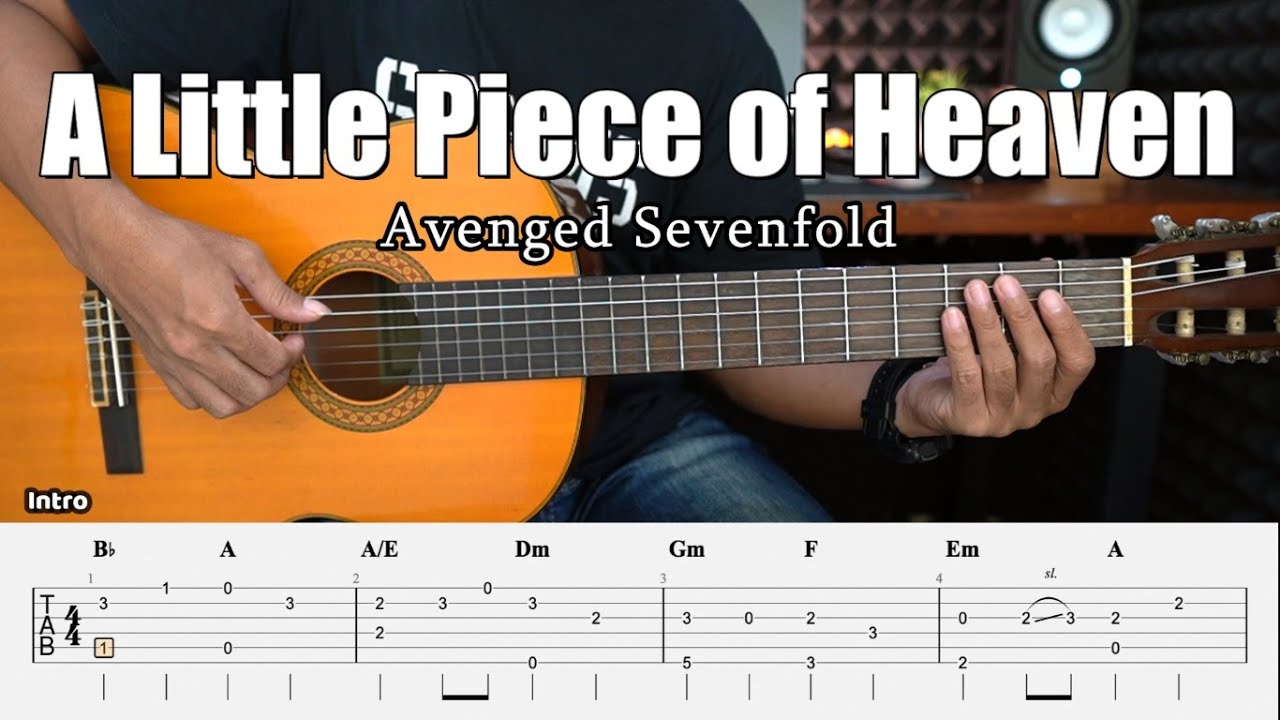 A Little Piece Of Heaven - Avenged Sevenfold - Fingerstyle Guitar Tutorial + TAB & Lyrics