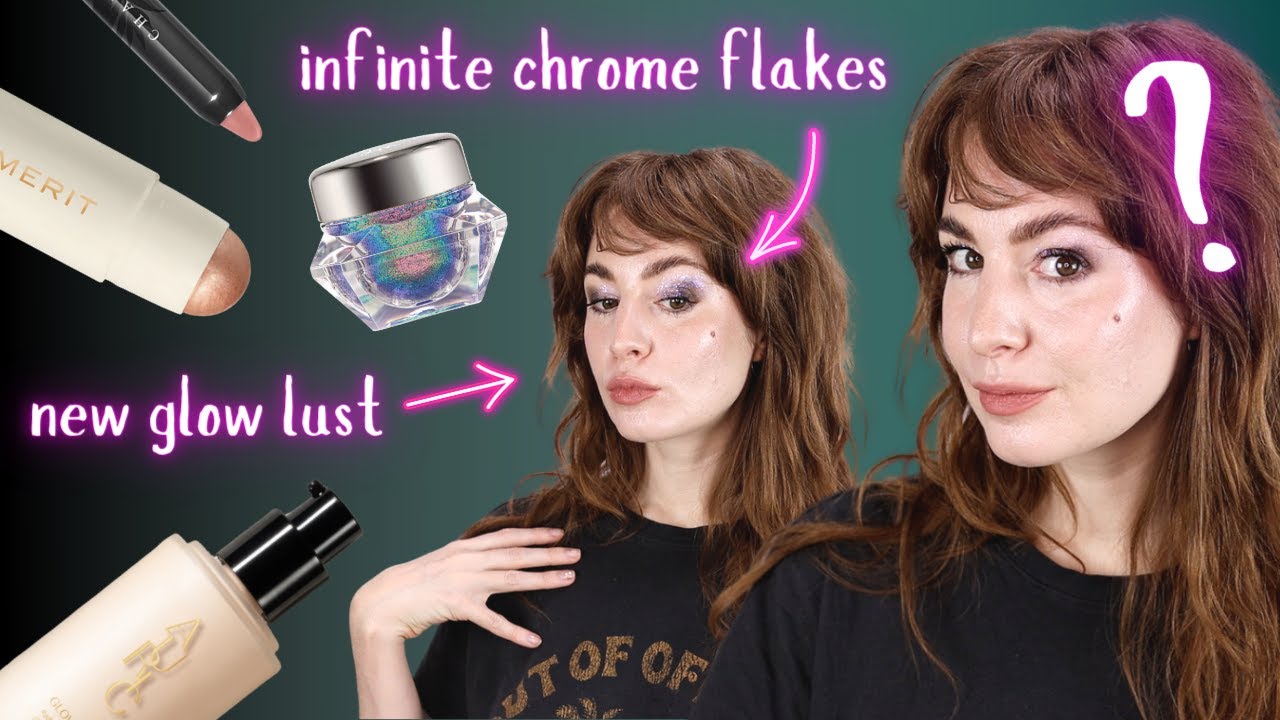TRYING WEIRD & INTERESTING MAKEUP (DANESSA MYRICKS INFINITE CHROME FLAKES, $5 BROW SOAP, CHEEK BALM)