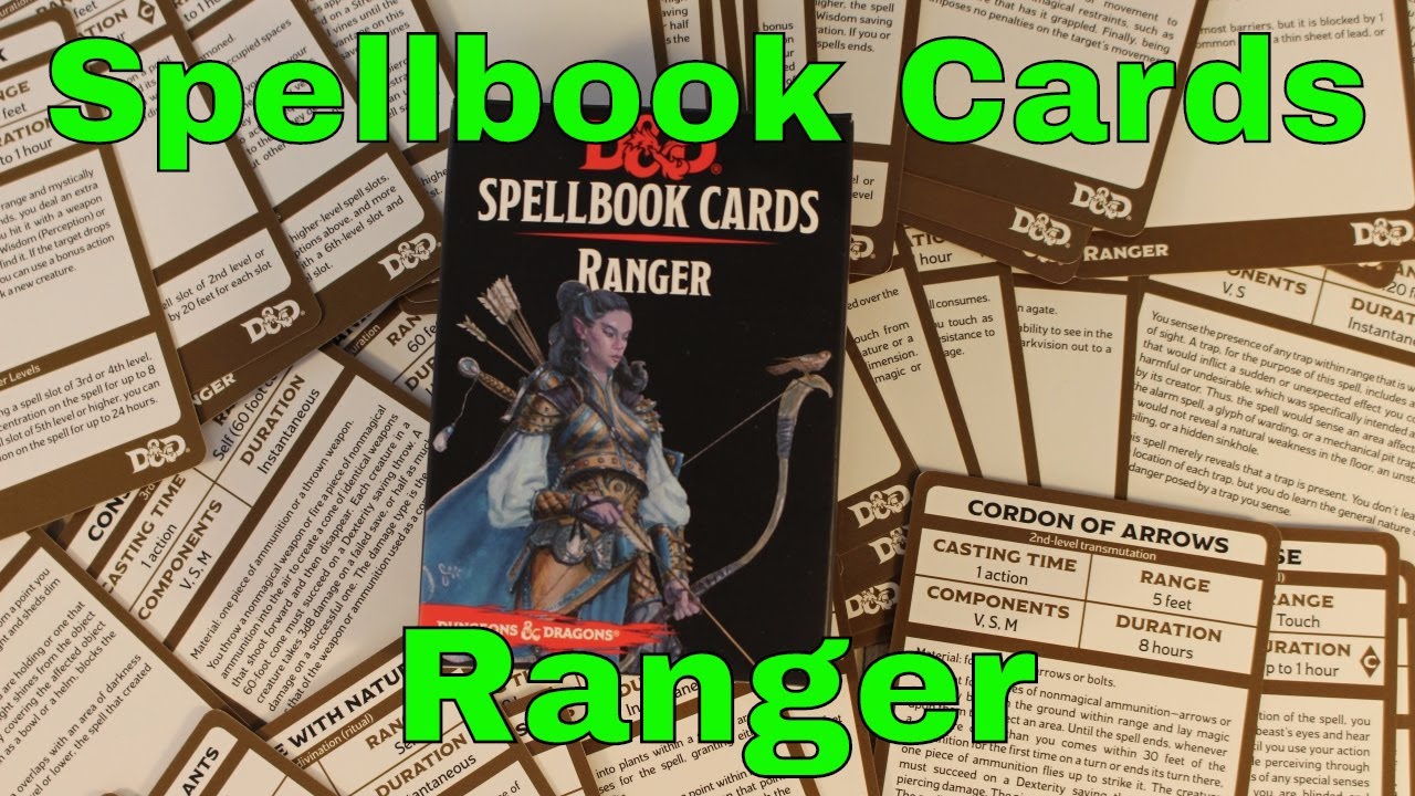 D&D (5e) Spellbook Cards Ranger Review