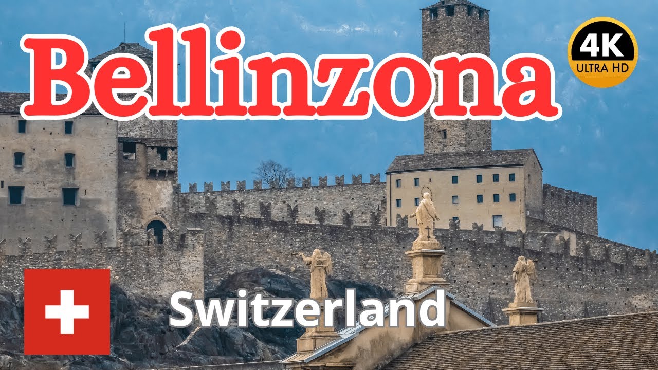 Bellinzona, Switzerland 🇨🇭 4K 60fps Walking Tour – Castles, Culture & Charm