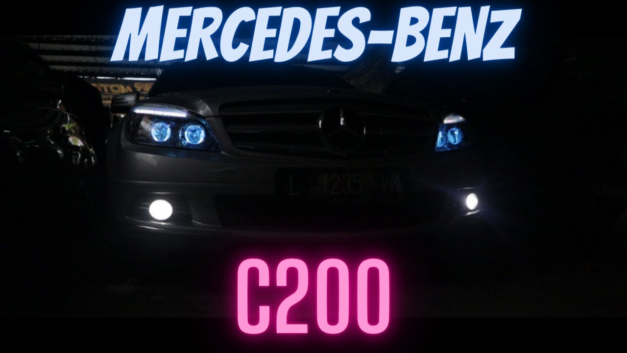 Mercedes-Benz C200 Modif Headlamp Double Projector?? Ganasss!!!!