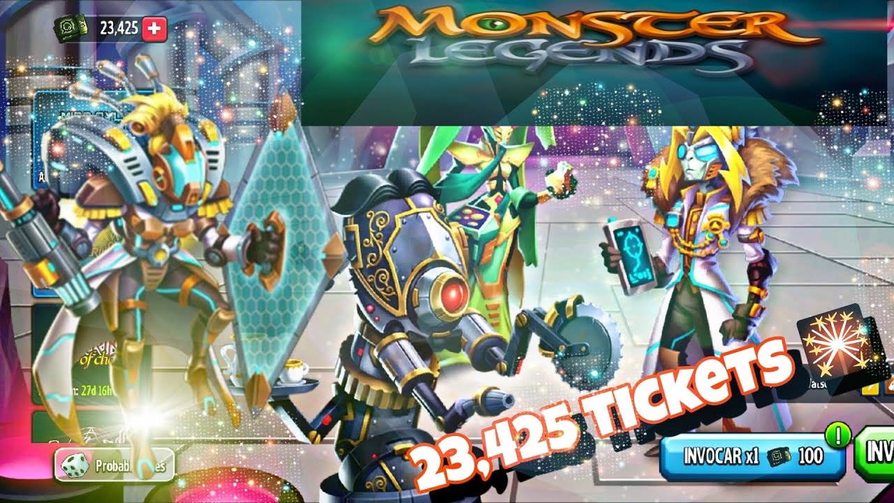 INVOCANDO CON 23,425 TICKETS AL NUEVO ARQUITECTO MYSS QYLARA WATSON || MONSTER LEGENDS 