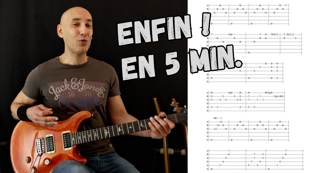 Comment lire les tablatures &agrave; la guitare facilement et sans solf&egrave;ge. Sp&eacute;cial d&eacute;butant.