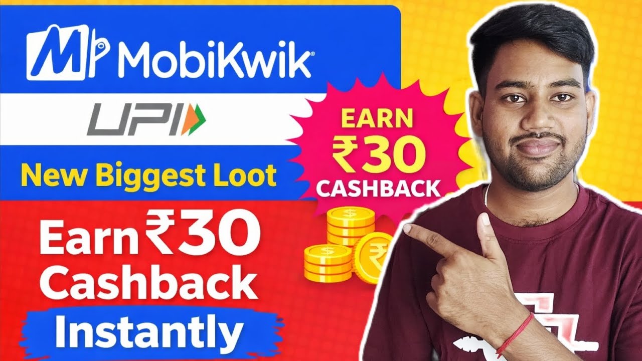 Mobikwik UPI New Loot 😳 Earn ₹30 Cashback Instantly | Free Paisa Trick 2026 💸🔥