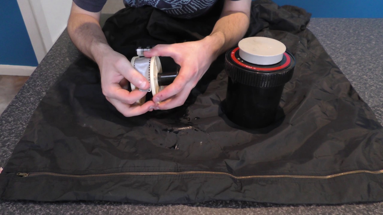 Loading film into a Paterson tank